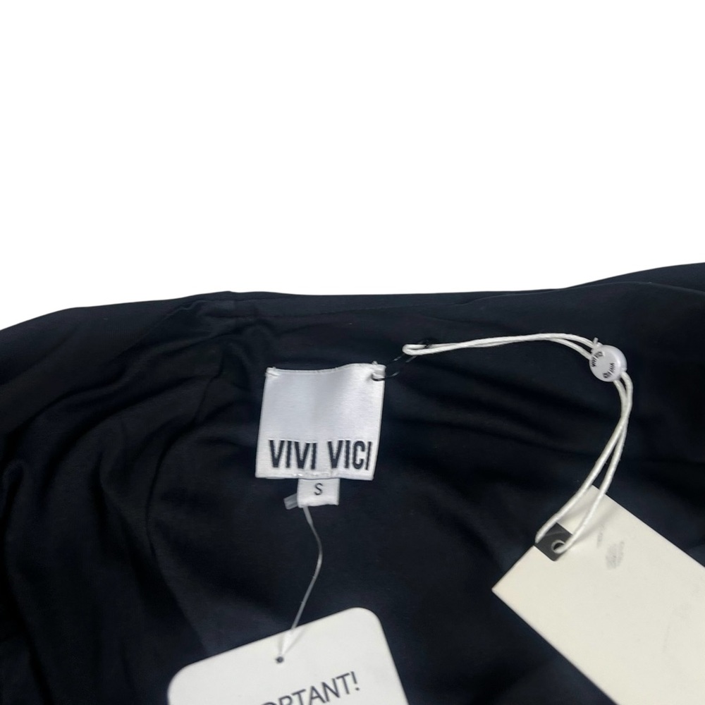 VIVI VICI Sharon Midi Black Cocktail Dress - Picture 14 of 15